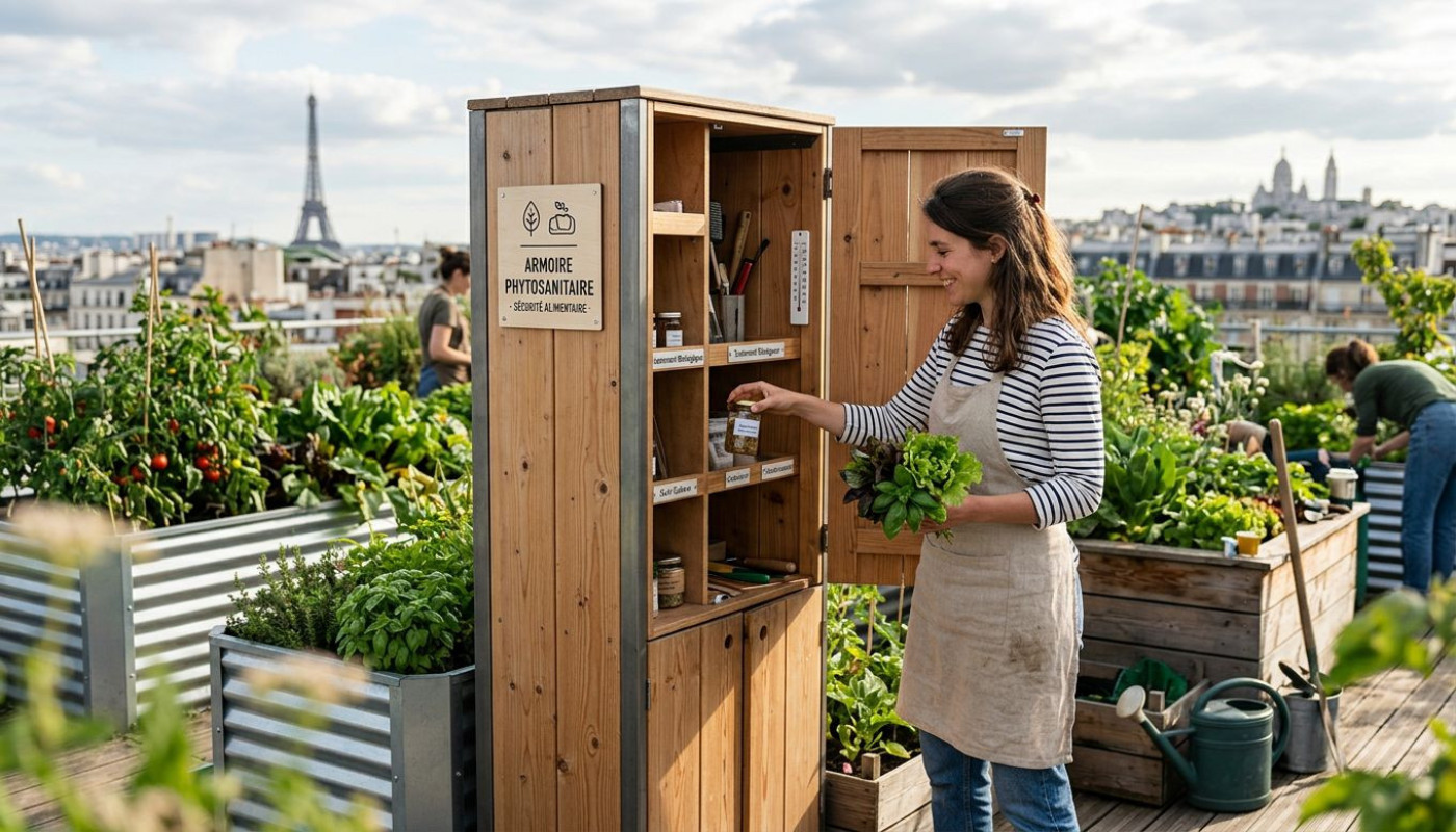 À Paris, l’armoire phytosanitaire redéfinit la sécurité alimentaire urbaine